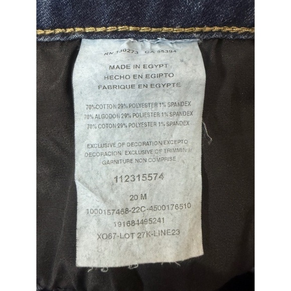 Lee Womens Regular Fit Capri Jeans Mid Rise Dark Wash Blue Size 20M 112315574 - Picture 3 of 6